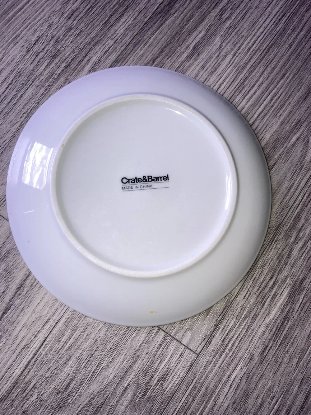 CRATE & BARREL “I don't Carrot All” Round Ceramic Appetizer Plate 6.75 inches